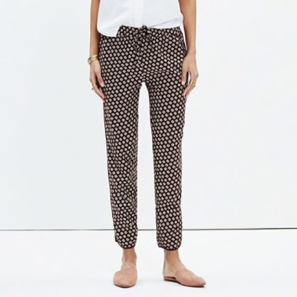 Madewell printed trousers/joggers